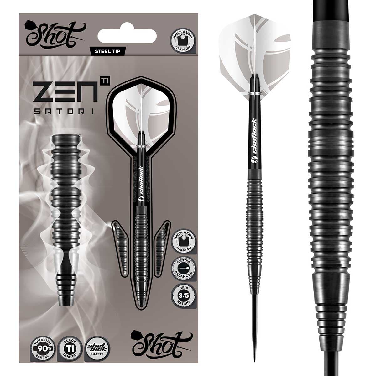 Shot Zen Satori steel tip dart set