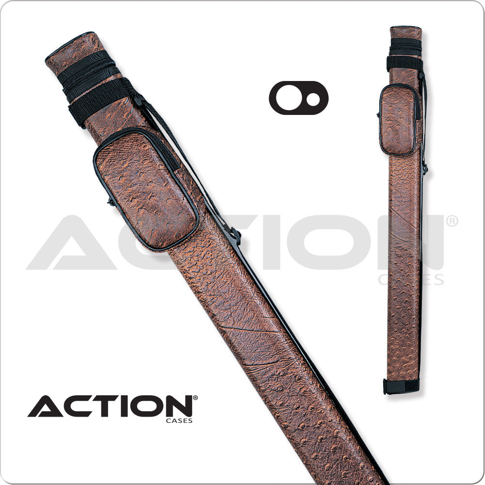 Action AC11 1x1 hard cue case in brown