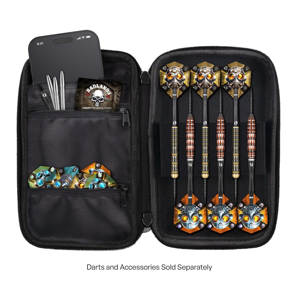 Shot Darts Badlands Tactical Dart Case - Two Set Wallet (Green)