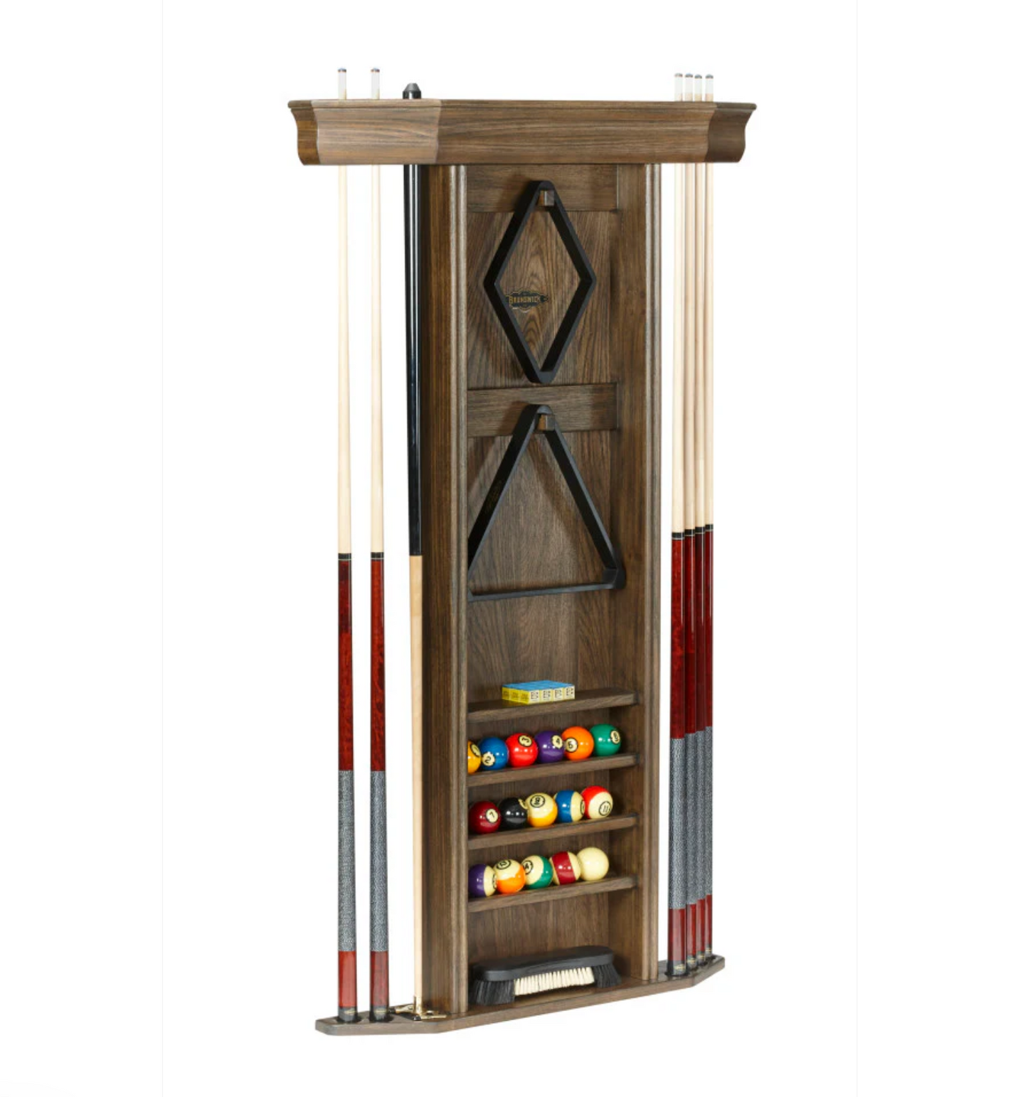 Brunswick Heritage wall cue rack
