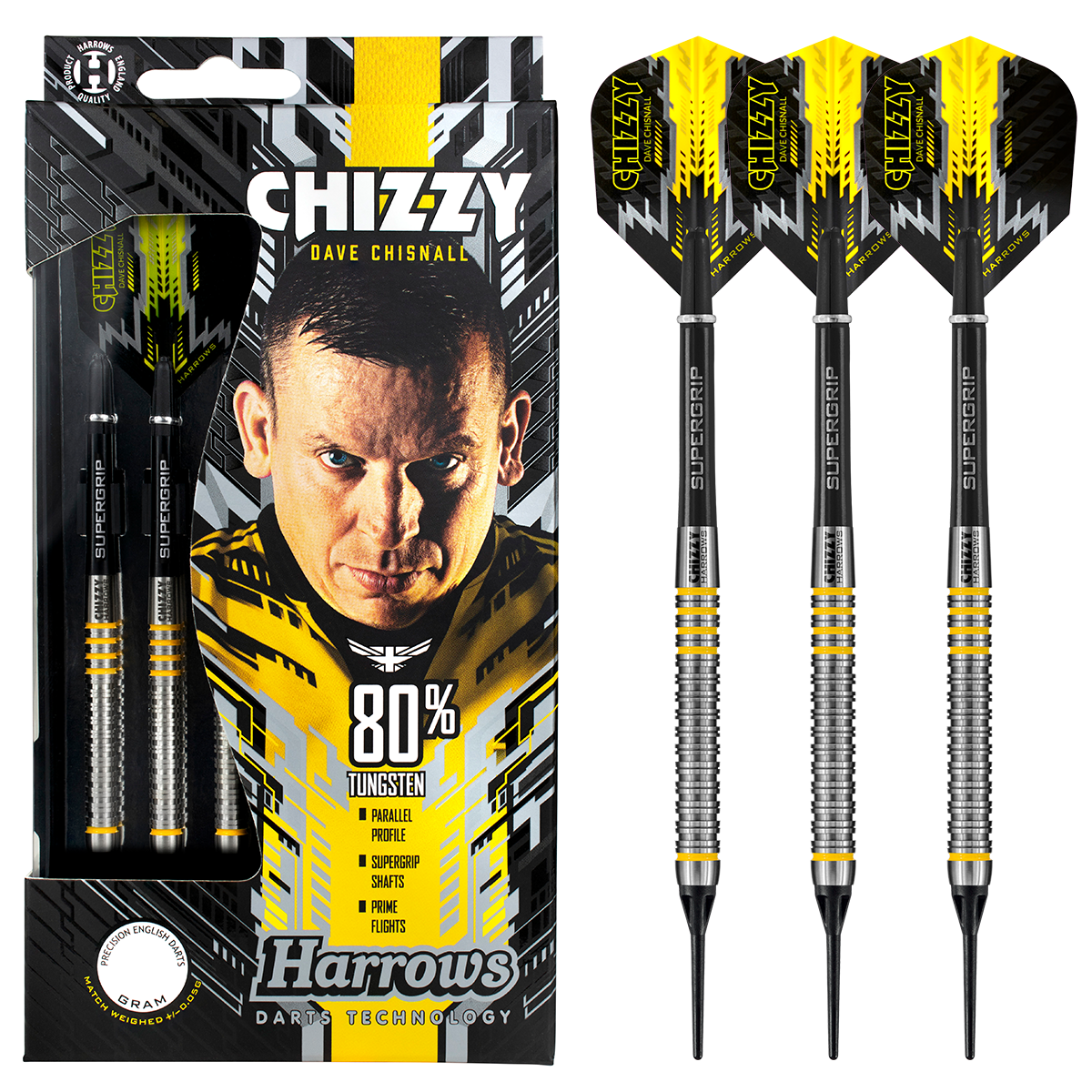 Harrows Chizzy 80 soft tip darts