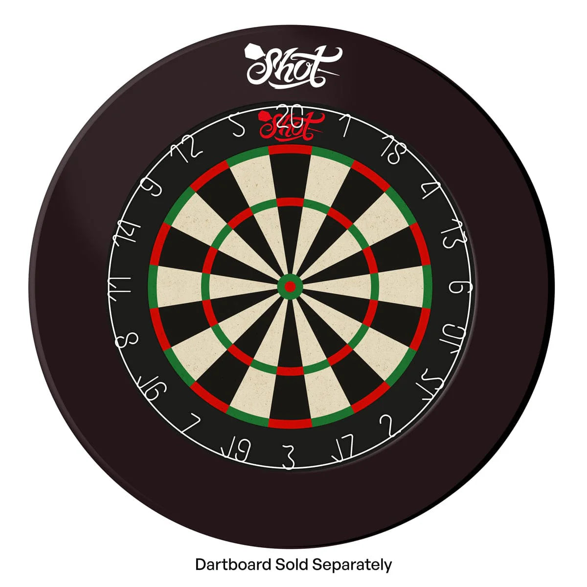 Shot Darts EVA Dartboard Surround - 4 Piece (Black)