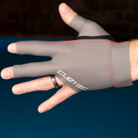 Cuetec Axis Billiard Glove-Grey-Left Bridge
