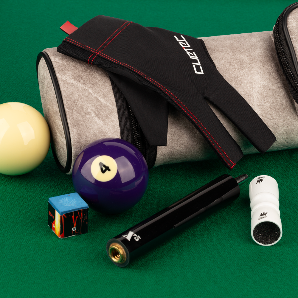 Cuetec Axis Billiard Glove-Black-Left Bridge