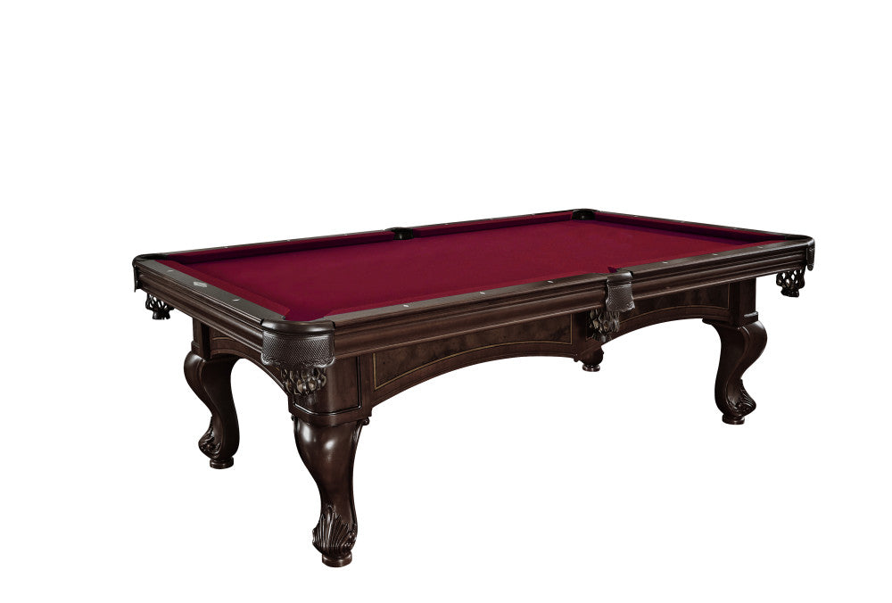 Brunswick Santini 8 ft pool table in Espresso finish
