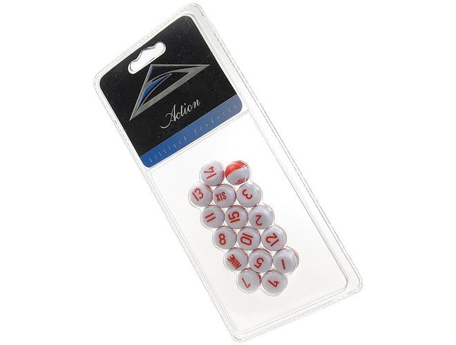 Action numbered pill peas set for Kelly pool
