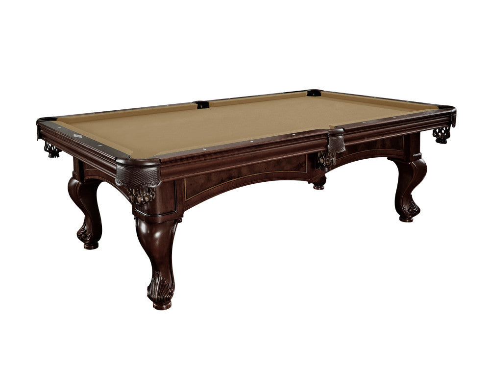 Brunswick Santini 8 ft Espresso with Camel cloth