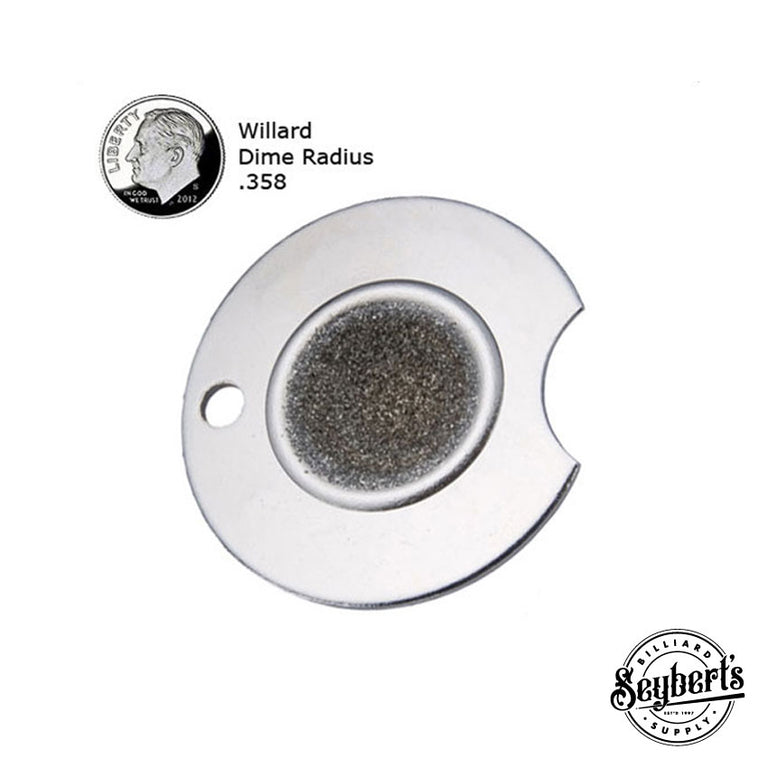 Willard Champ dime radius cue tip shaper tool