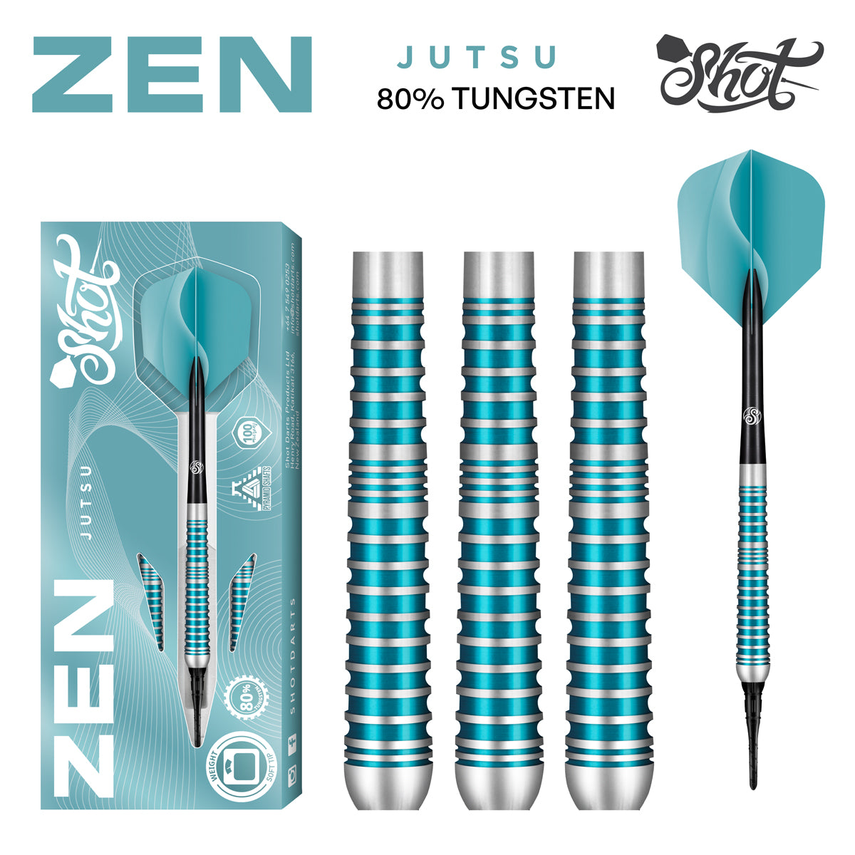 Shot Zen Jutsu soft tip tungsten dart set