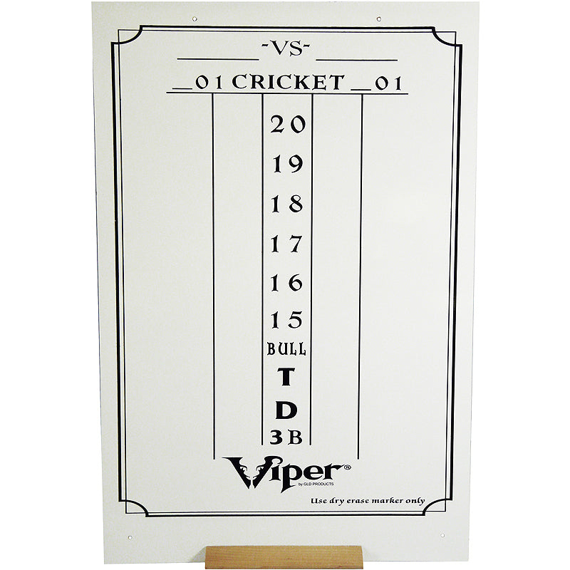 Viper large dry erase cricket dart scoreboard
