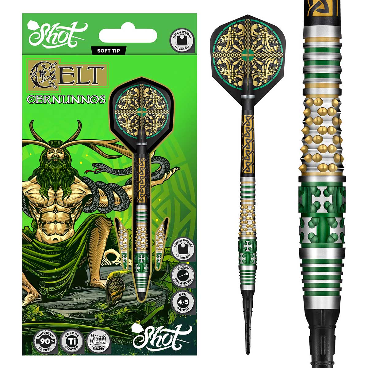 Shot Celt Cernunnos soft tip darts