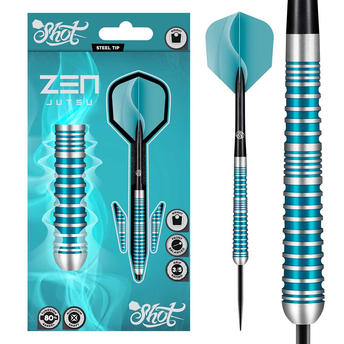 Shot Zen Jutsu steel tip dart set