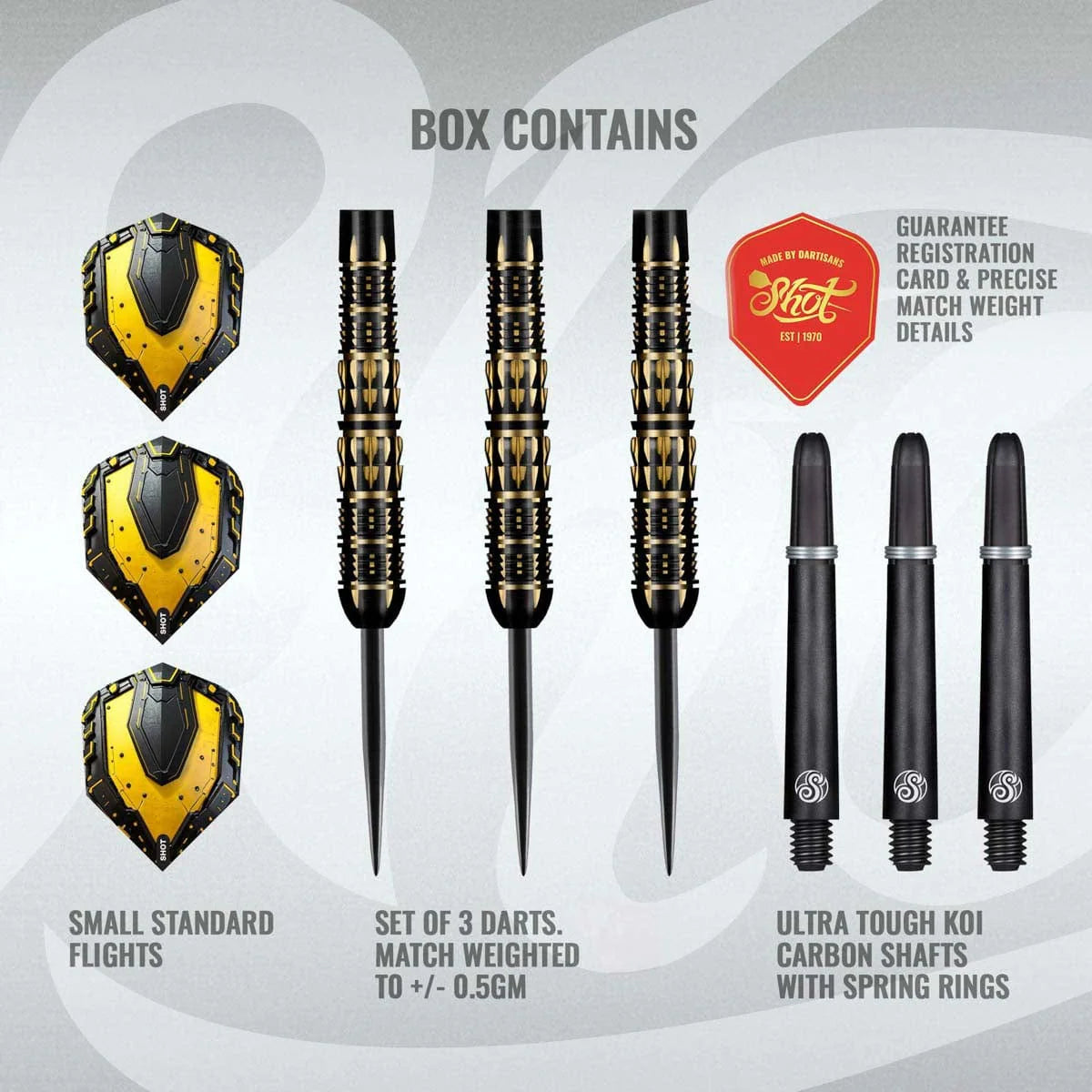 Shot AI Mecha 90% Tungsten Soft Tip Dart Set