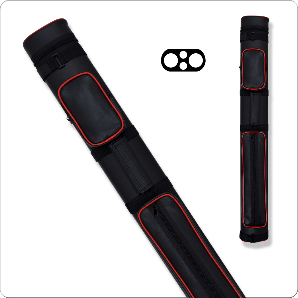 Action ACP22 Piping 2x2 hard cue case with red piping