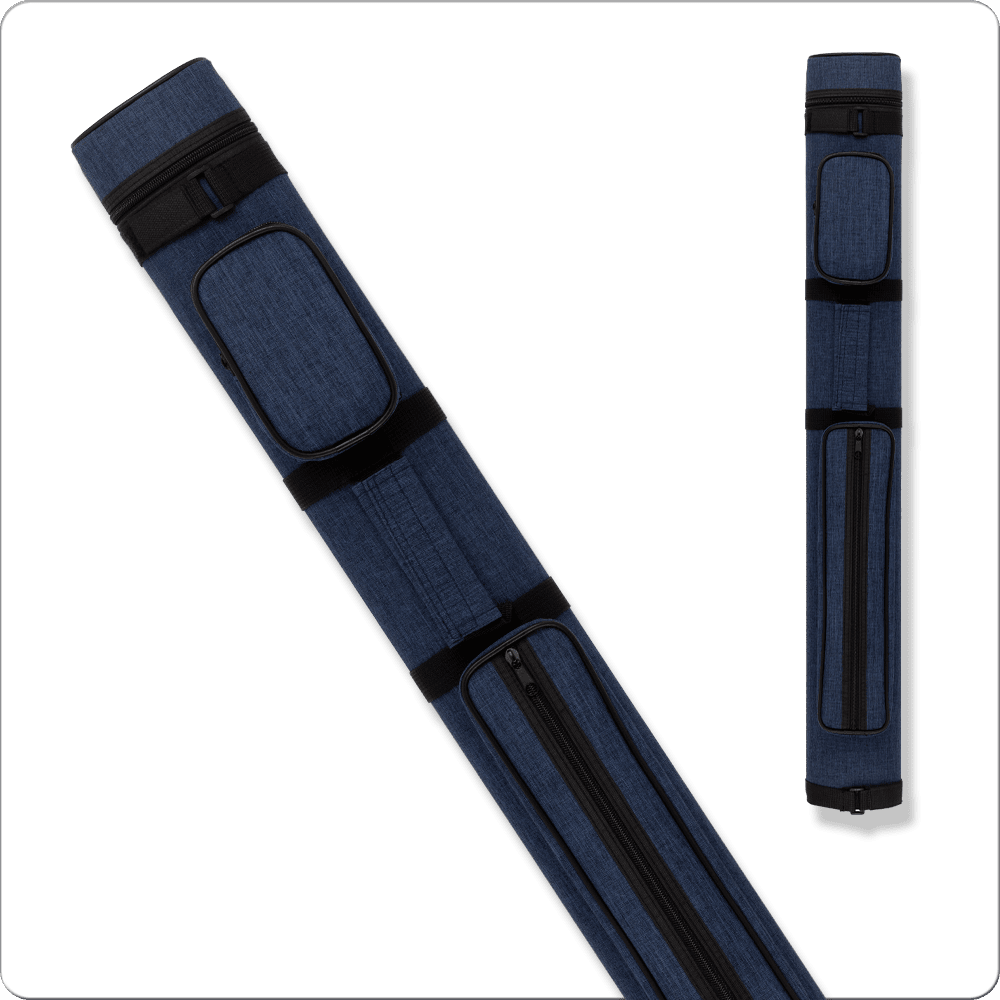 Action canvas 2x2 hard cue case in blue