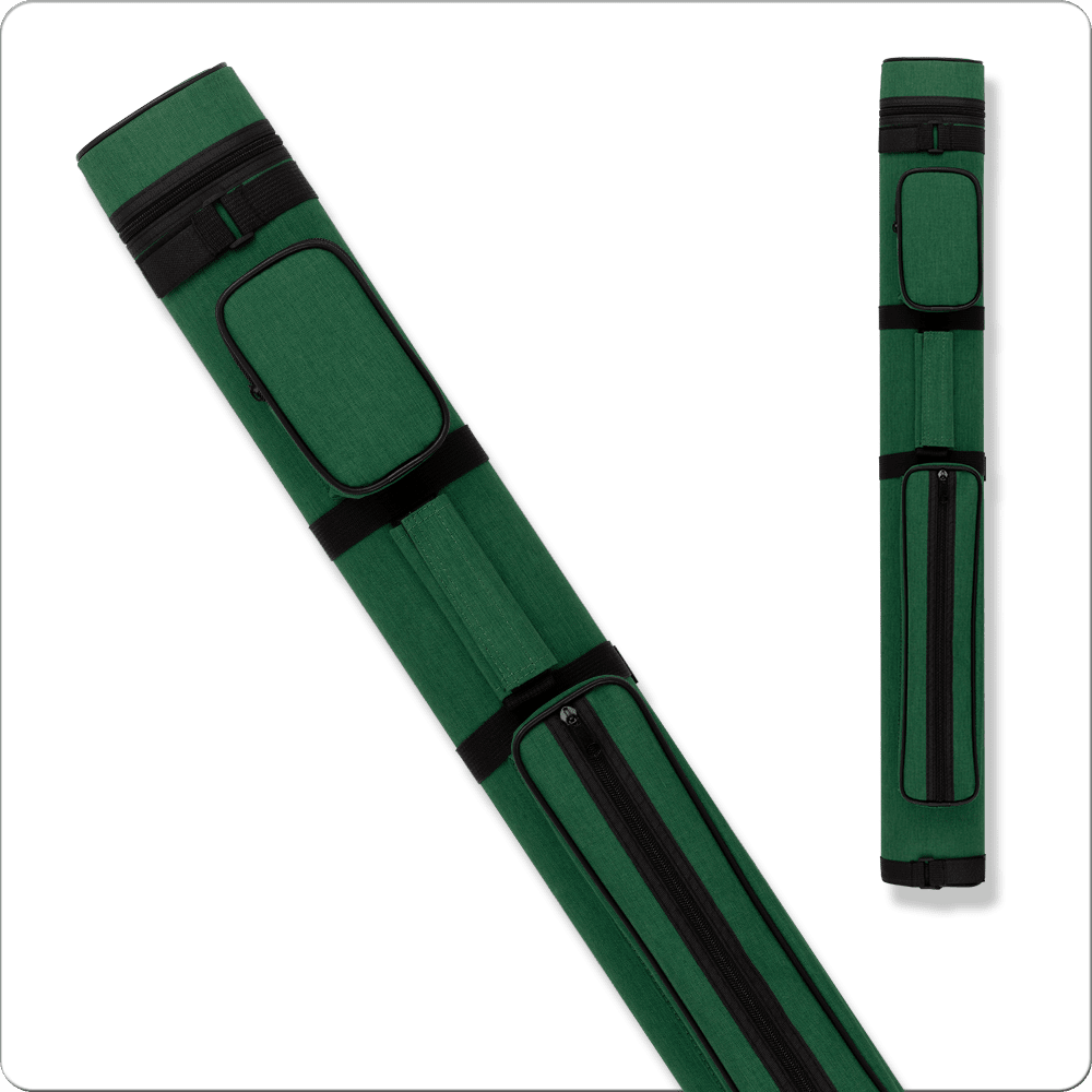 Action canvas 2x2 hard cue case in green
