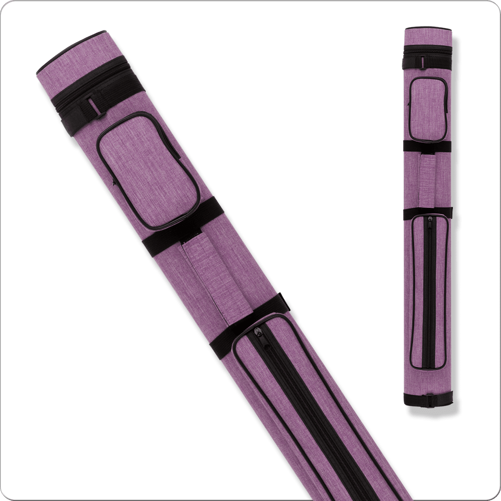 Action canvas 2x2 hard cue case in purple