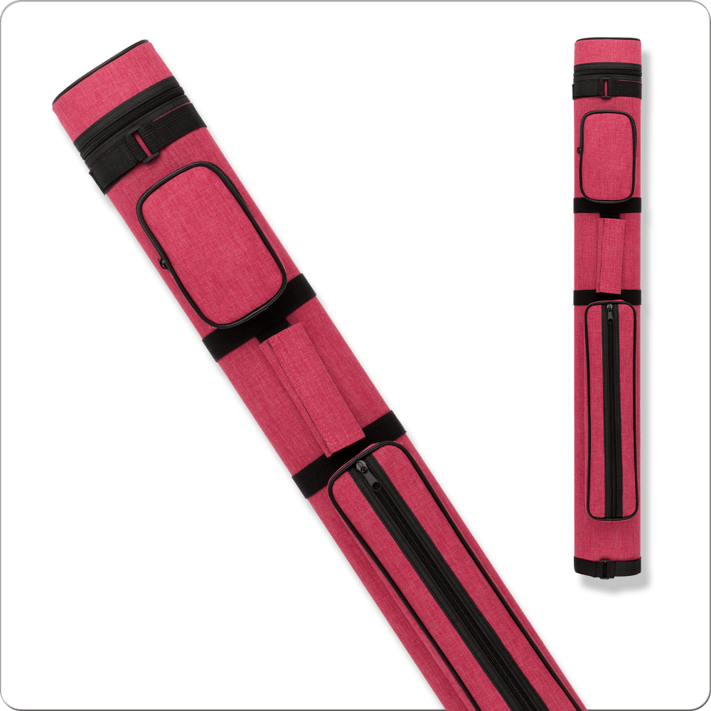 Action canvas 2x2 hard cue case in red