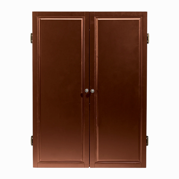 HJ Scott Strafford dartboard cabinet mahogany