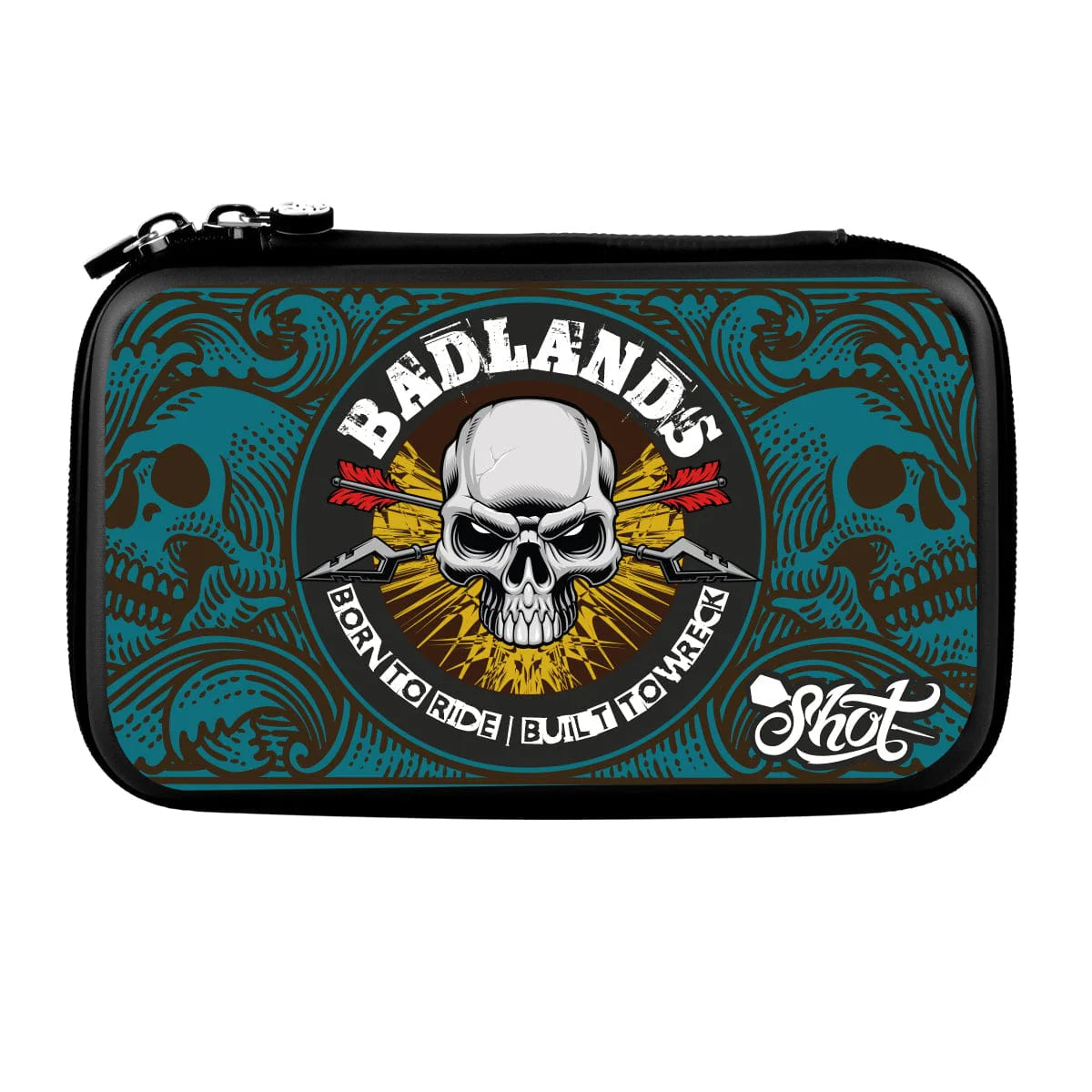Shot Darts Badlands Tactical Dart Case - Two Set Wallet (Blue)