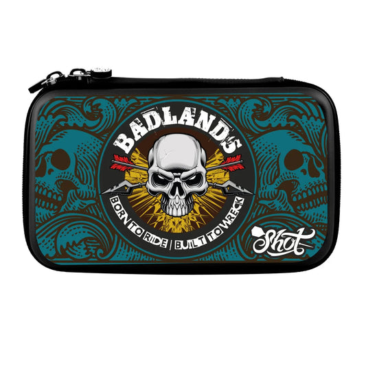 Shot Darts Badlands Tactical Dart Case - Two Set Wallet (Blue)