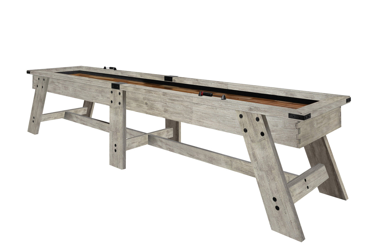 Legacy Barren 12 ft Indoor Outdoor Shuffleboard Table in Ash Grey