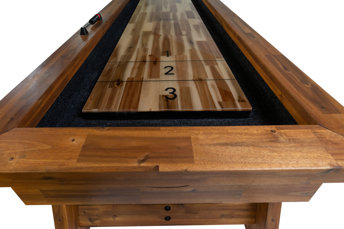 Legacy Barren 9 ft Indoor Outdoor Shuffleboard Table detail