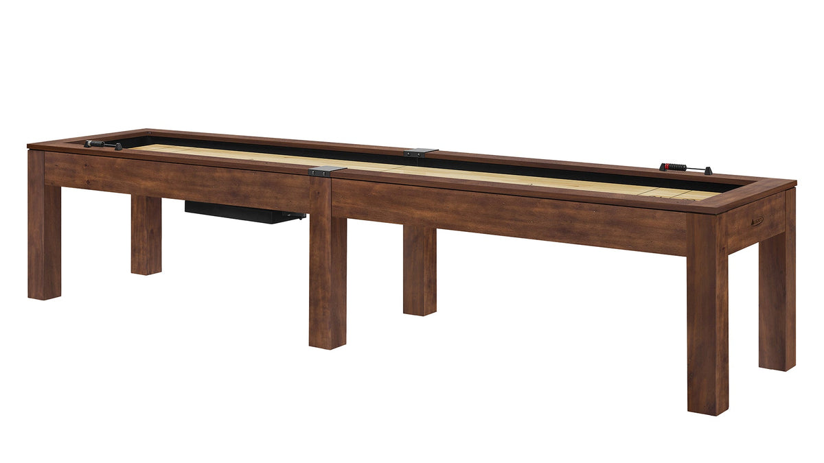 Legacy Baylor 12 ft Shuffleboard Table, Rustic Series in Gunshot