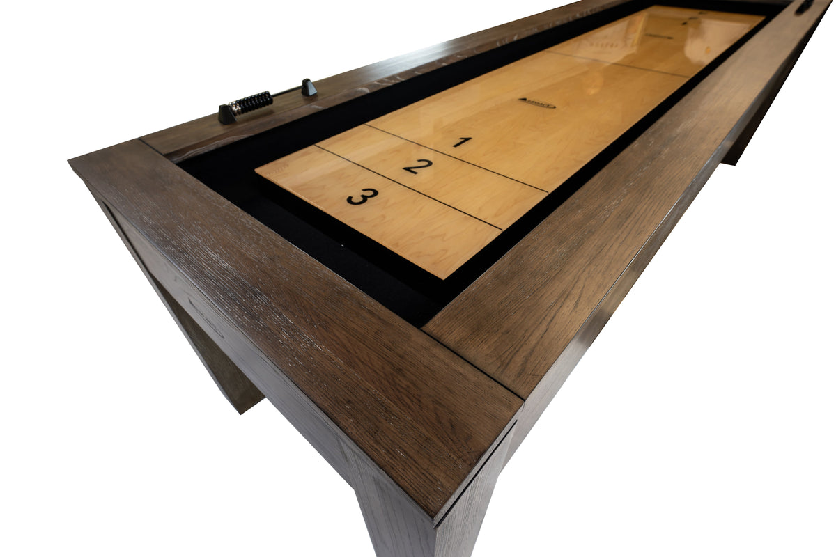 Legacy Baylor 12 ft Shuffleboard Table, Rustic Series detail