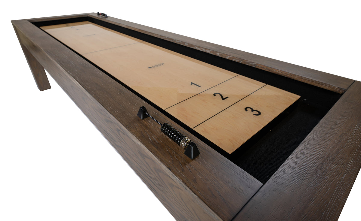 Legacy Baylor 12 ft Shuffleboard Table, Rustic Series detail