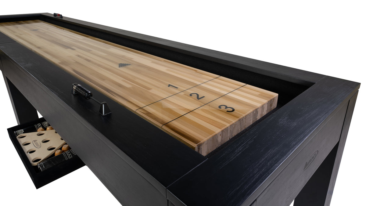 Legacy Baylor 9 ft Shuffleboard Table, Modern Series detail