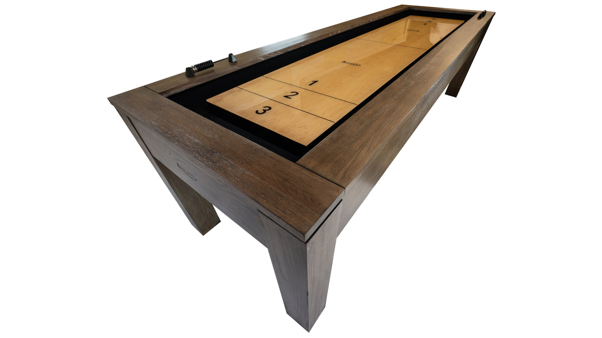 Legacy Baylor 9 ft Shuffleboard Table, Rustic Series detail