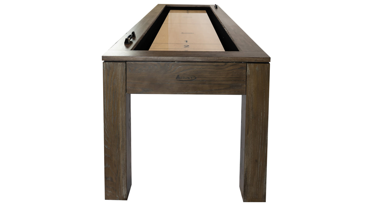 Legacy Baylor 9 ft Shuffleboard Table, Rustic Series detail