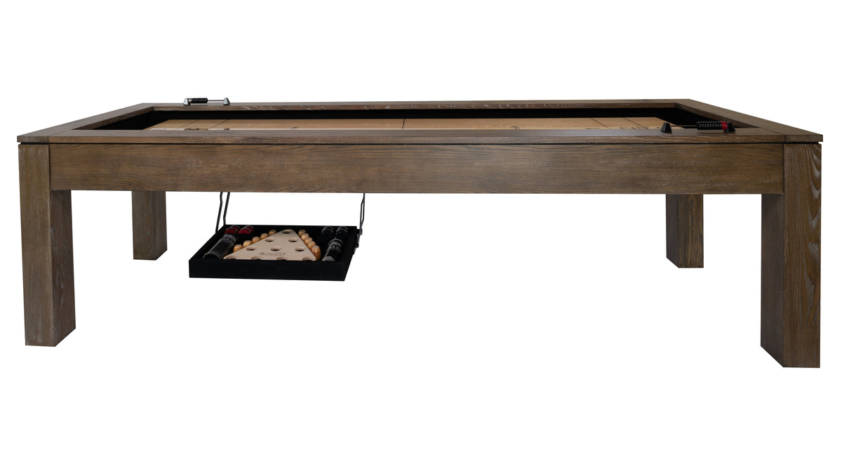 Legacy Baylor 9 ft Shuffleboard Table, Rustic Series detail