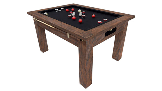 Legacy Baylor bumper pool table rustic Whiskey Barrel