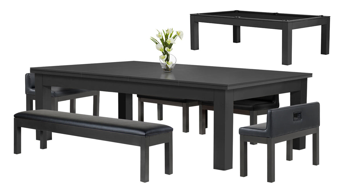 Legacy Baylor Dining Collection Pool Table, Modern Series in Raven