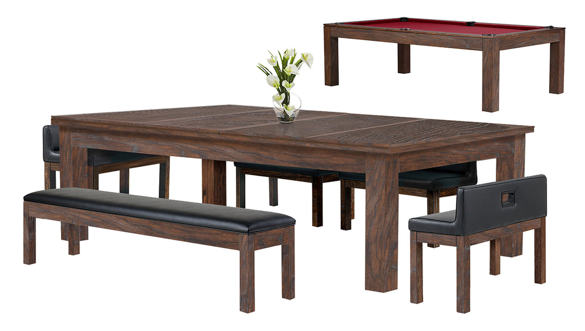Legacy Baylor Dining Collection Pool Table, Rustic Series