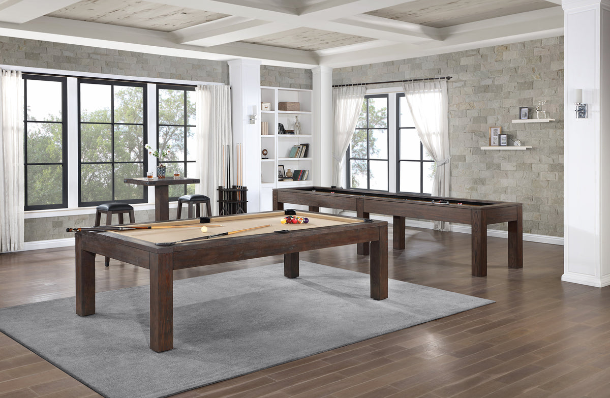 Legacy Baylor 12 ft Shuffleboard Table, Rustic Series detail