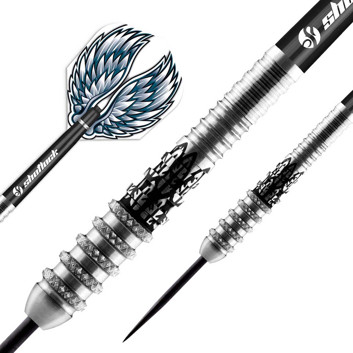 Shot Darts Birds of Prey Kite Steel Tip Dart Set - 80% Tungsten
