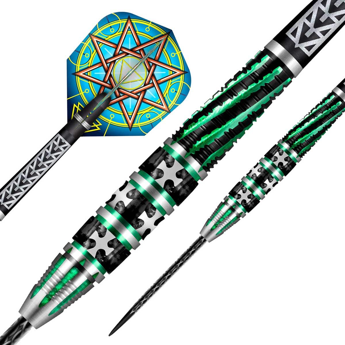 Shot Darts Celt Druid Steel Tip Dart Set - 90% Tungsten