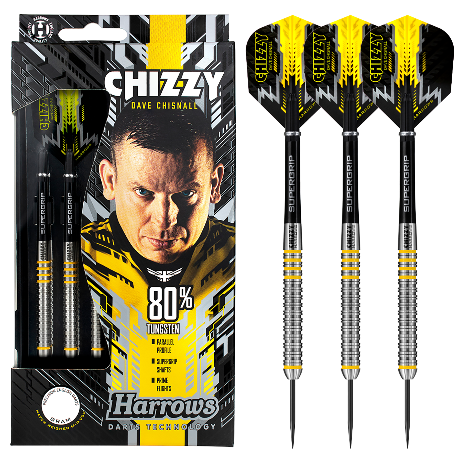 Harrows Chizzy 80 steel tip darts