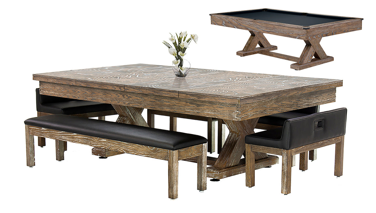 Legacy Cumberland Dining Collection Pool Table in Smoke