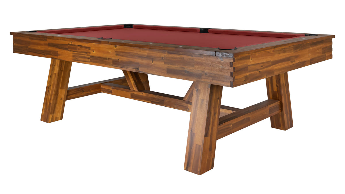Legacy Emory Pool Table in Natural Acacia