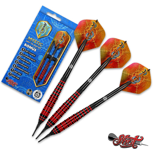 Shot Mystic Soft Tip Darts Set-18 gm