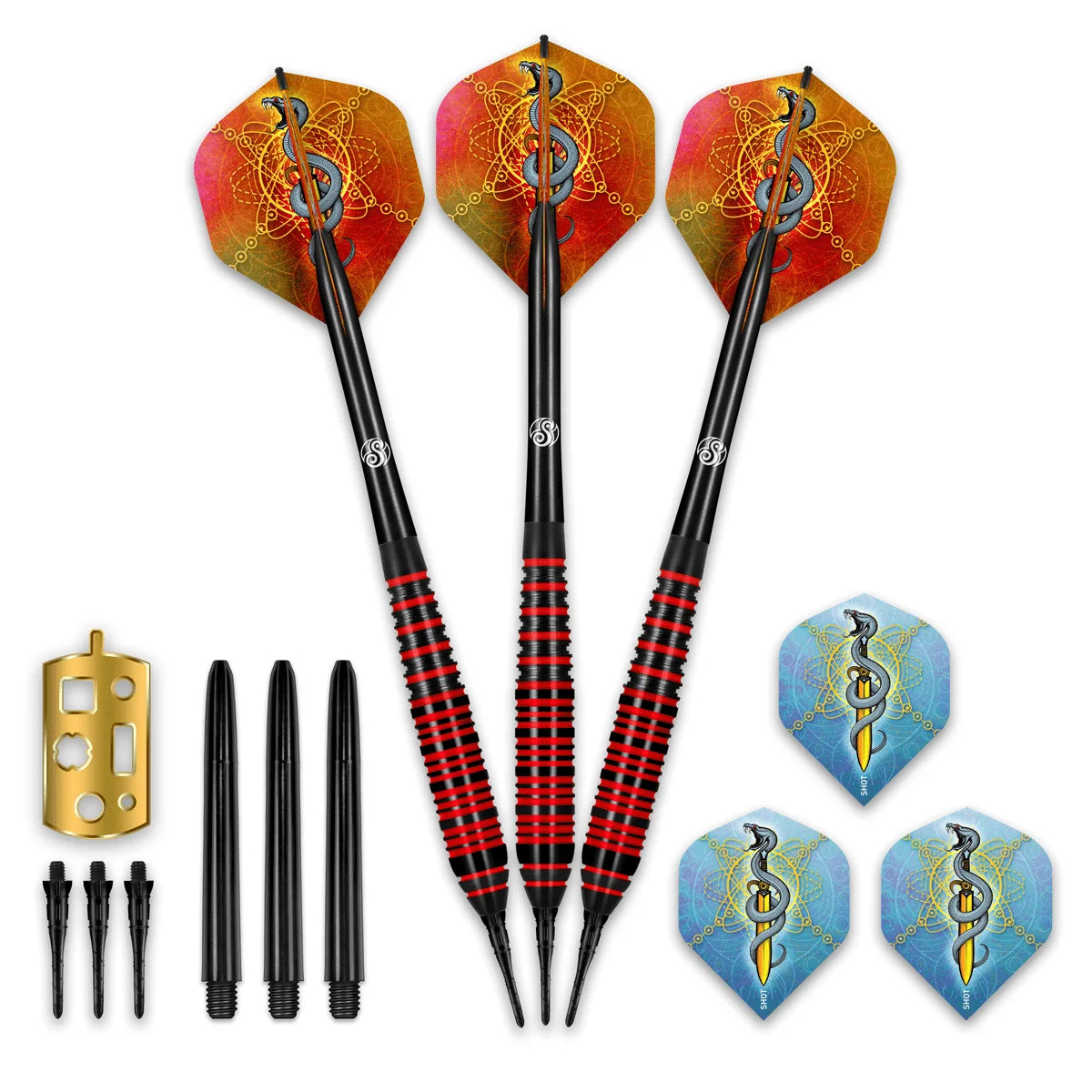 Shot Mystic Soft Tip Darts Set-18 gm