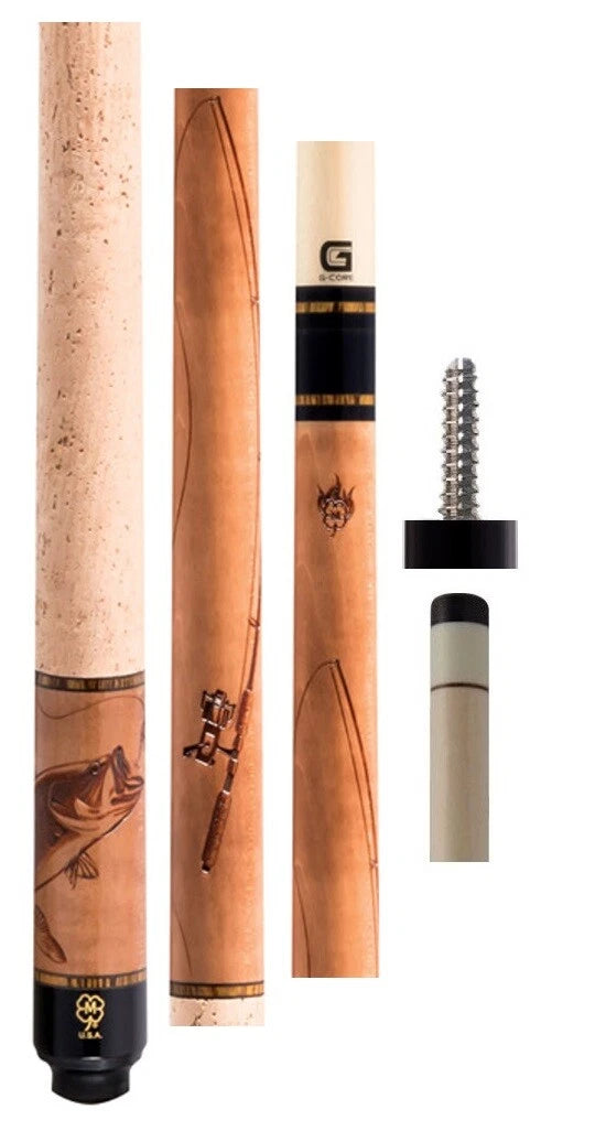 McDermott G439-G03 Wildfire 3-D Fishing Pool Cue, 19 oz