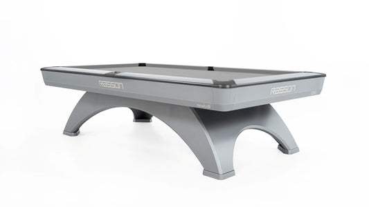 Rasson OX II Pool Table in Silver Fluorocarbon