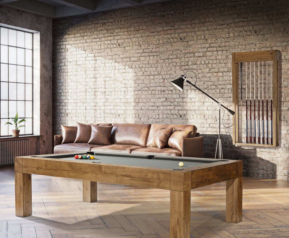 Brunswick Parsons pool table in a loft game room