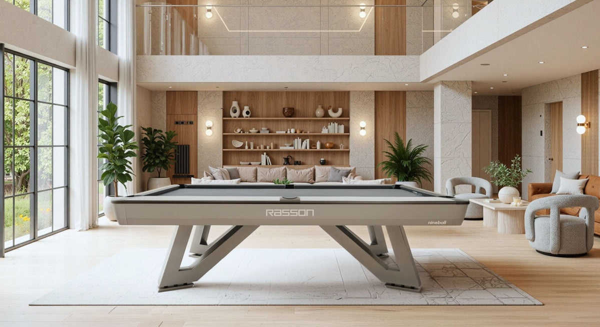 Rasson Wolf Pool Table in Silver Fluorocarbon