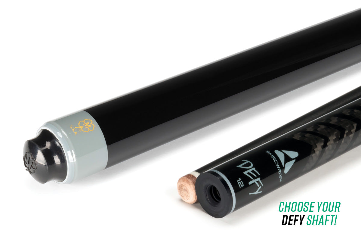 McDermott SL09-D12.5mm Pool Cue, Low-Deflection Carbon Fiber Shaft
